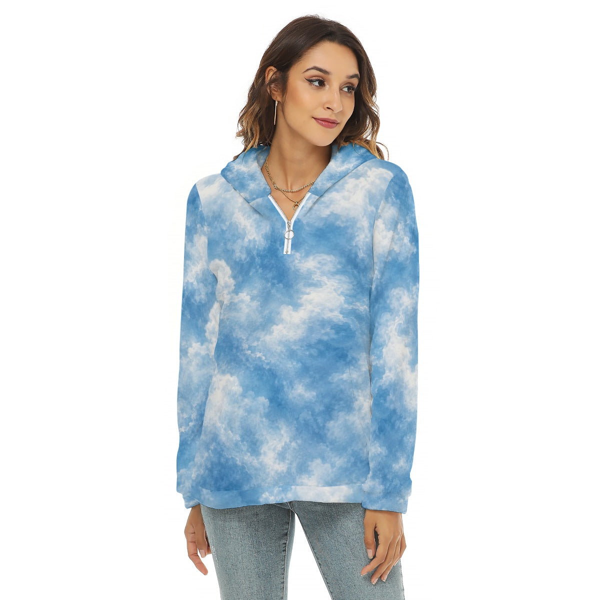 Women’s Borg-Fleece Half-Zip Hoodie - view 3