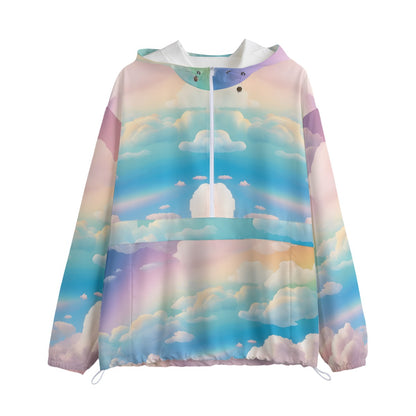 Unisex Pullover Jacket With Zipper Closure