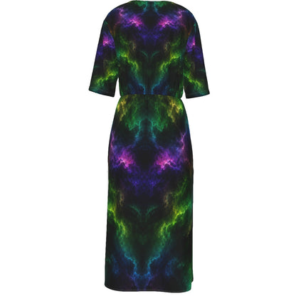 Women's Short Sleeve V-neck Dress