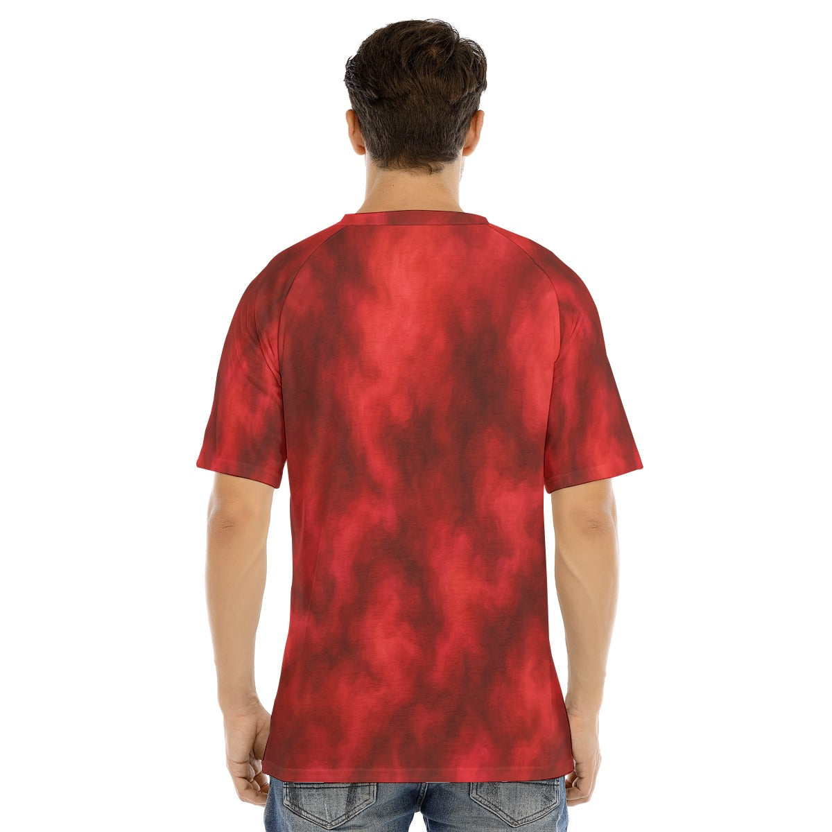 Men's Raglan Sleeve T-shirt With Button Closure