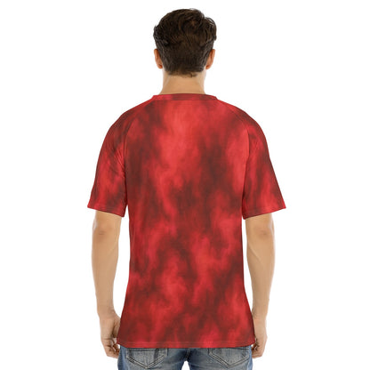 Men's Raglan Sleeve T-shirt With Button Closure