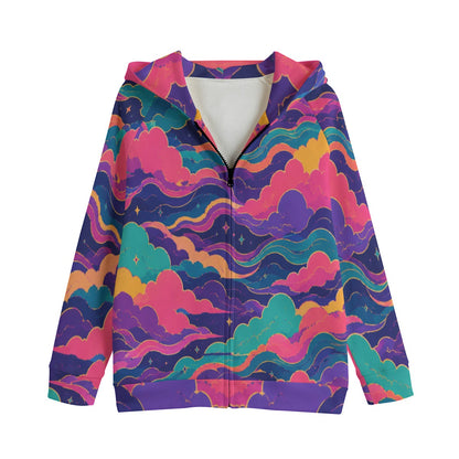 Kid's Zip Up Raglan Sleeve Hoodie | 310GSM Cotton