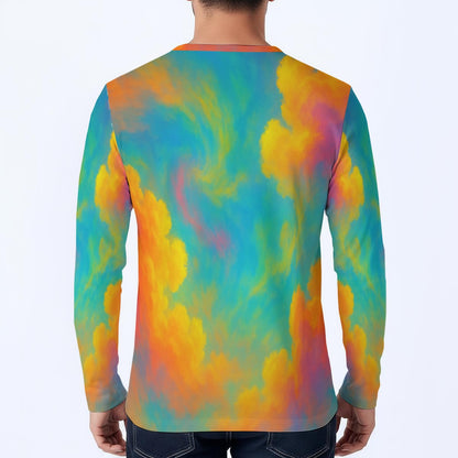 Men's Classic Long-Sleeve Henley Shirt