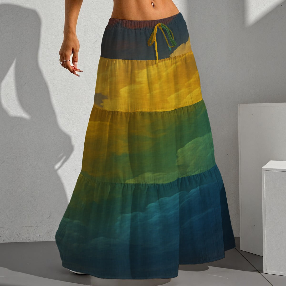 Women's Pleated Long Skirt