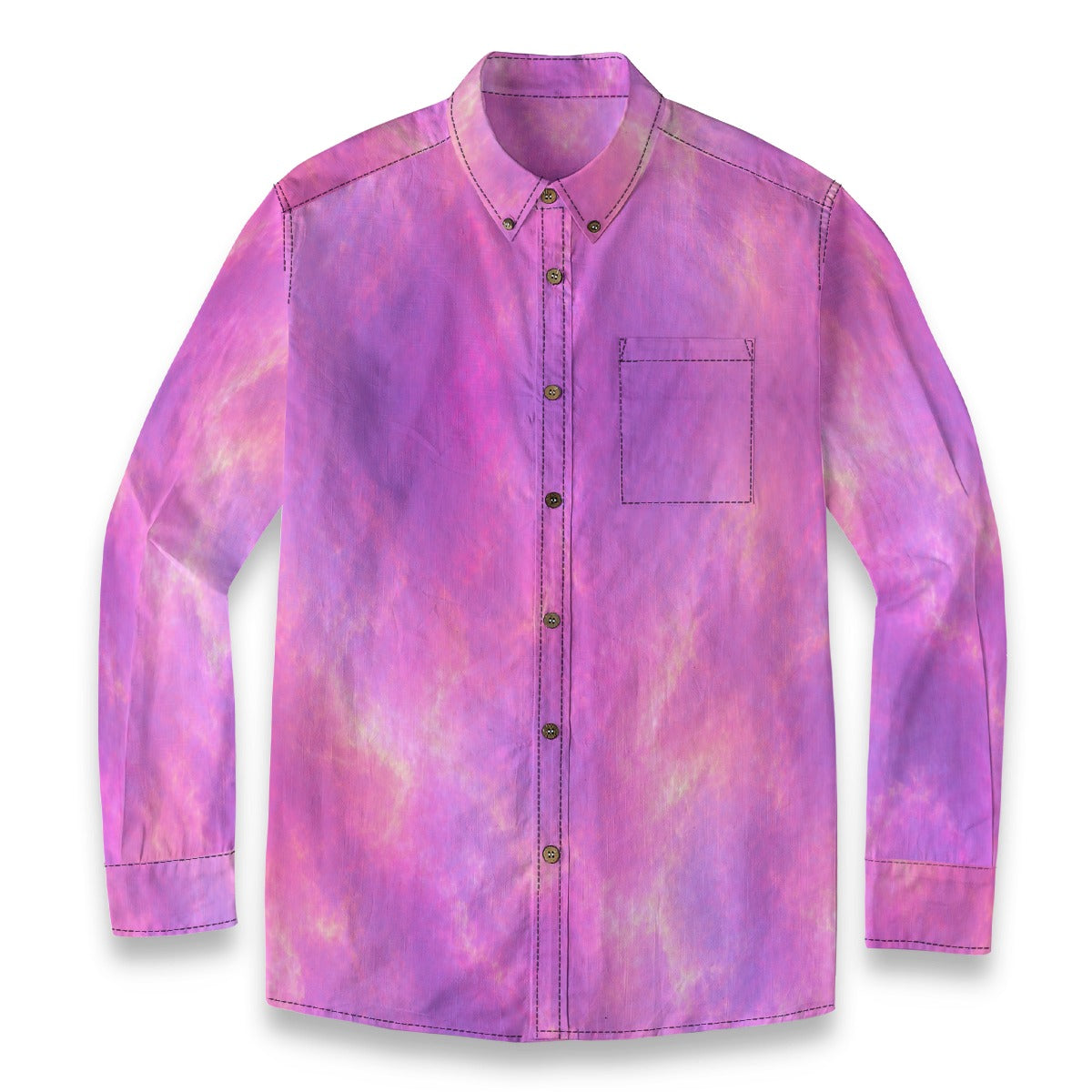Men's Casual Lapel Long Sleeve Shirt|125GSM Cotton