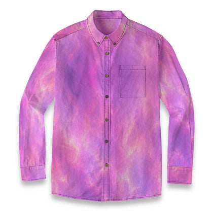 Men's Casual Lapel Long Sleeve Shirt|125GSM Cotton