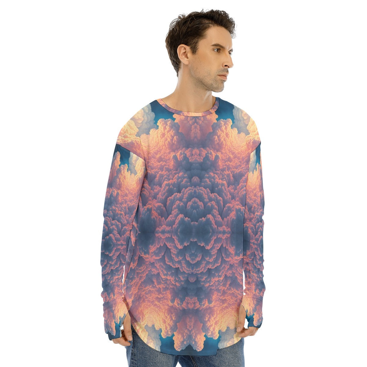 Men's Fingerless Long Sleeve T-shirt