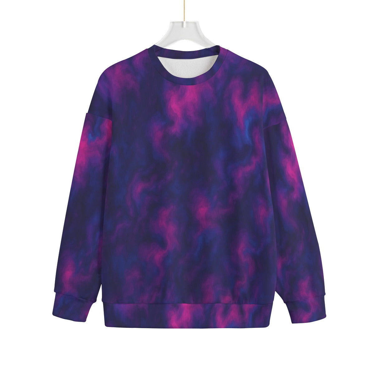 Unisex Drop-shoulder Knitted Fleece Sweater - view 1