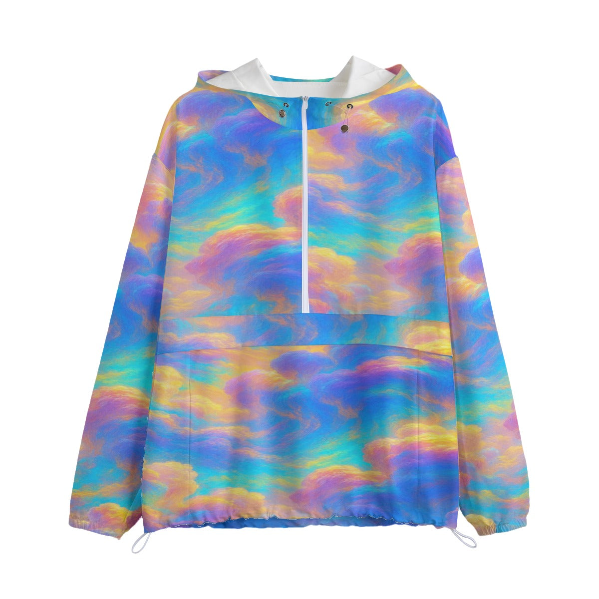 Unisex Pullover Jacket With Zipper Closure