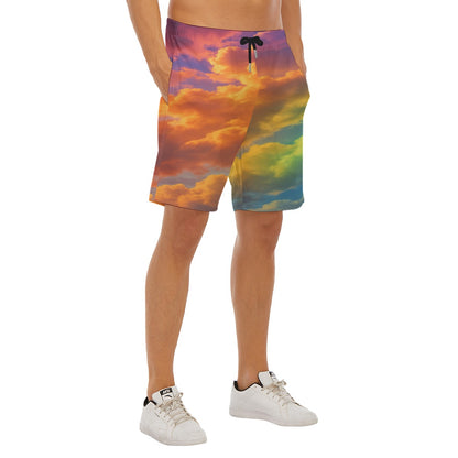 Men's Beach Shorts With Elastic Waist