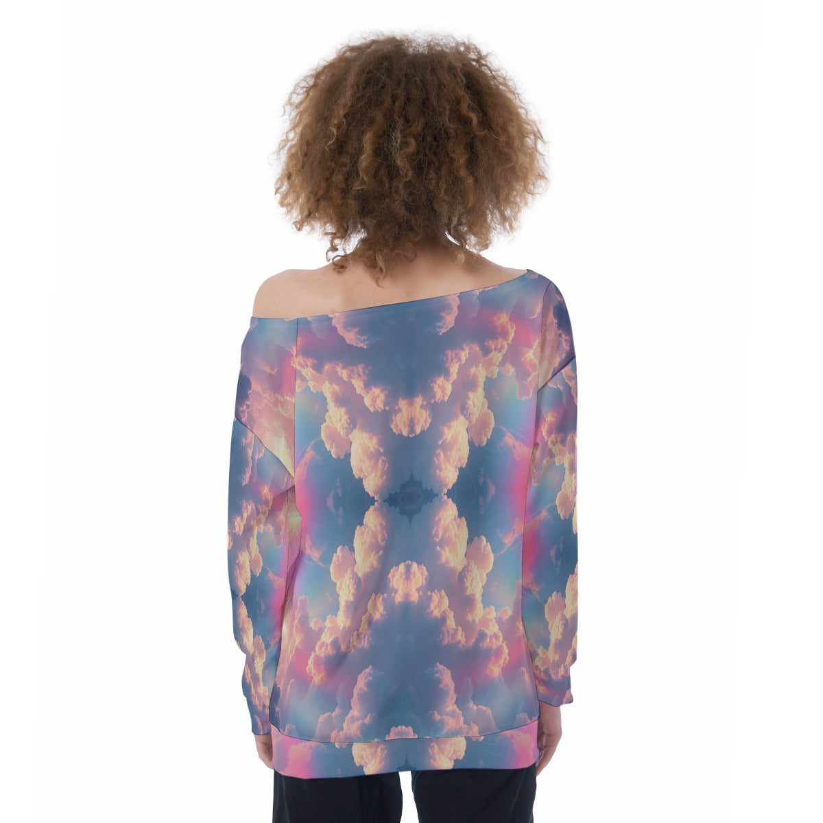 Women's Off-Shoulder Sweatshirt