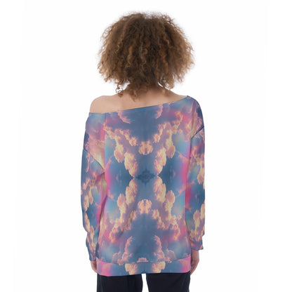 Women's Off-Shoulder Sweatshirt