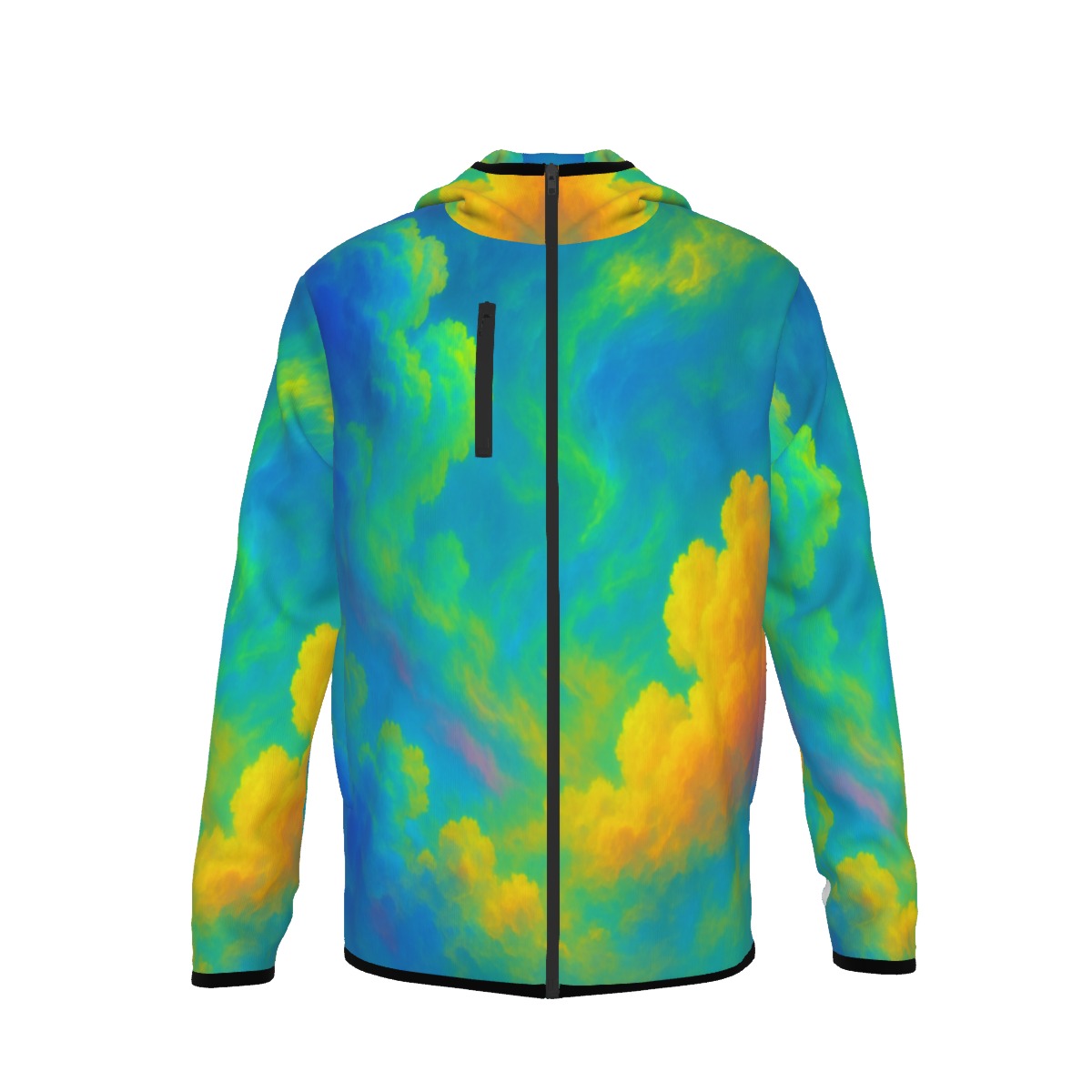Men's Stylish Hoodie with Thumb Hole Design - view 1