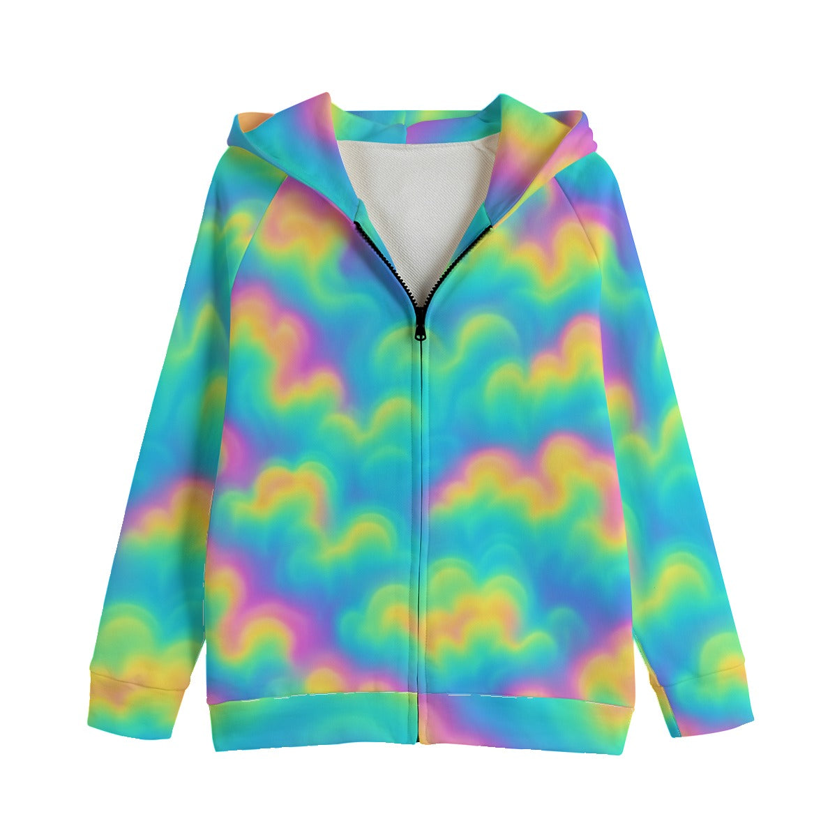 Unisex Kid's Zip Up Raglan Sleeve Hoodie | 310GSM Cotton