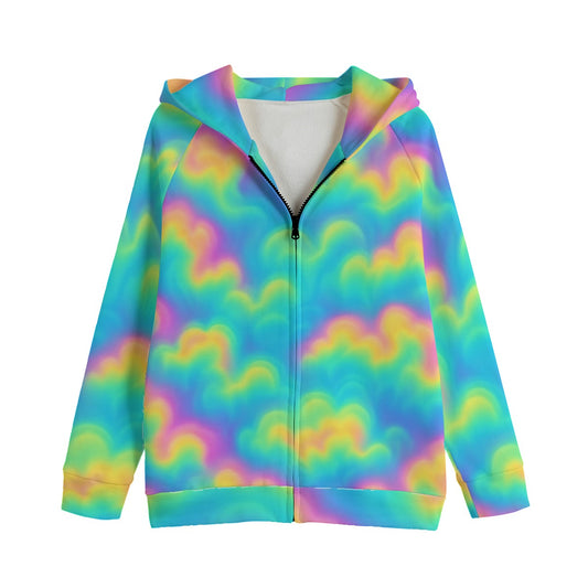 Unisex Kid's Zip Up Raglan Sleeve Hoodie | 310GSM Cotton