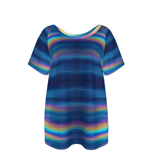 Women's Round Neck T-shirt With Raglan Sleeve