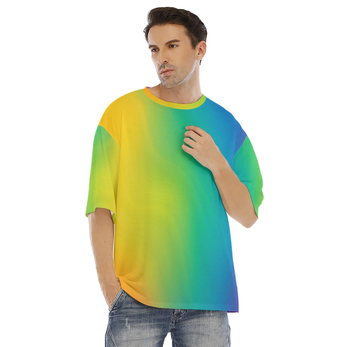 Men's Drop Shoulder T-shirt With Short Sleeve
