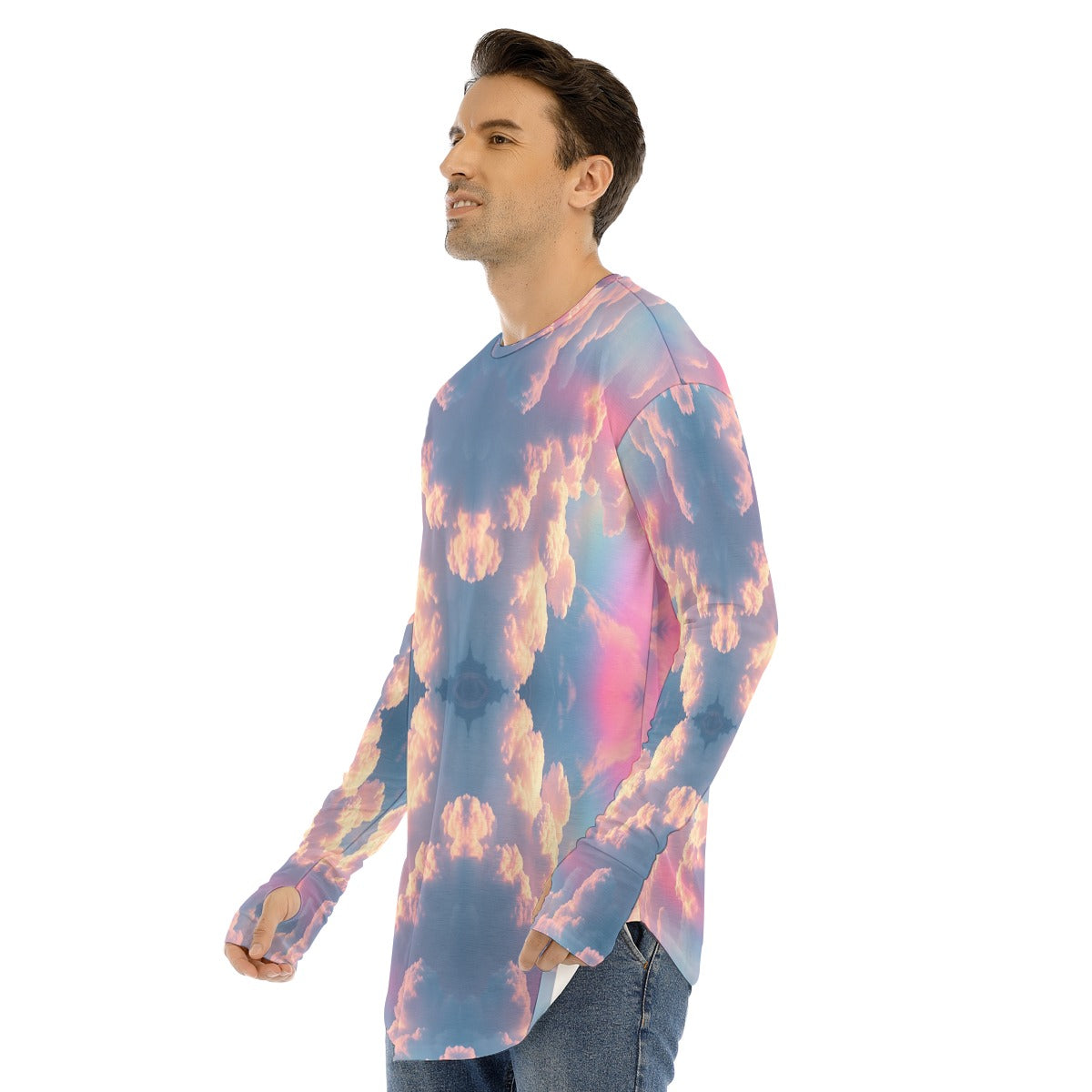 Men's Fingerless Long Sleeve T-shirt