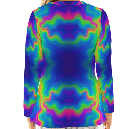 Women's Loose V-Neck T-Shirt With Long Sleeve