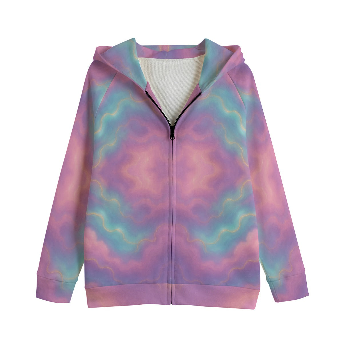 Unisex Kid's Zip Up Raglan Sleeve Hoodie | 310GSM Cotton