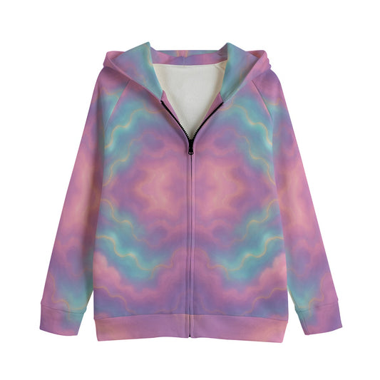 Unisex Kid's Zip Up Raglan Sleeve Hoodie | 310GSM Cotton