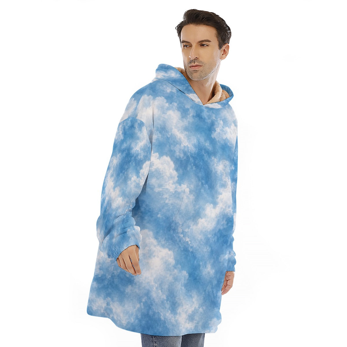 Unisex Sherpa-Fleece Hoodie Blanket - view 2