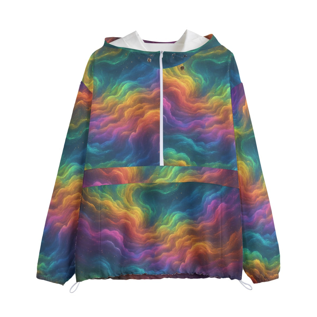 Unisex Pullover Jacket With Zipper Closure