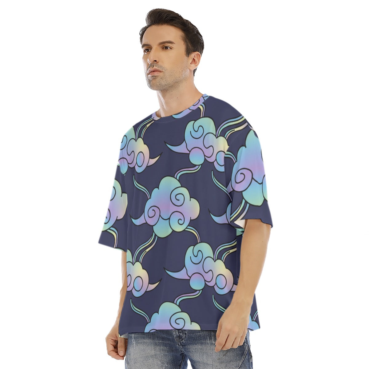 Men's Drop Shoulder T-shirt With Short Sleeve