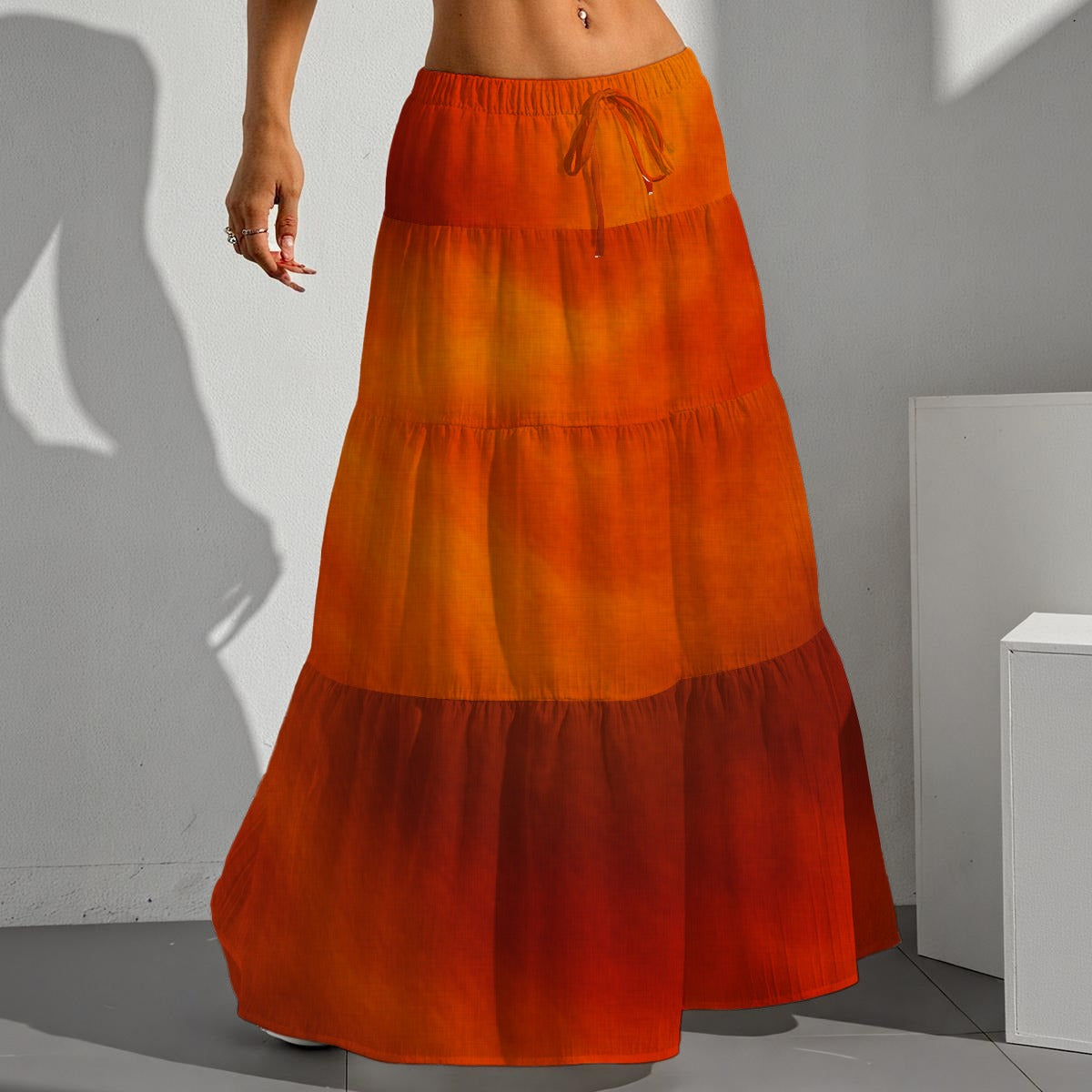 Women's Pleated Long Skirt