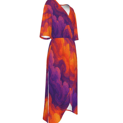 Women's Short Sleeve V-neck Dress by O’Nimbus – view 4