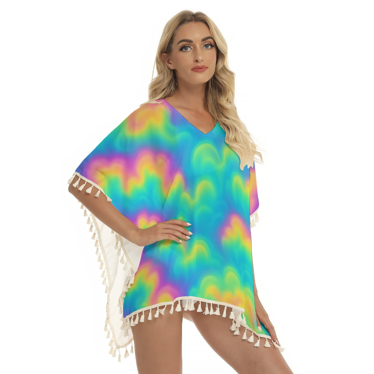 Women's Square Fringed Shawl