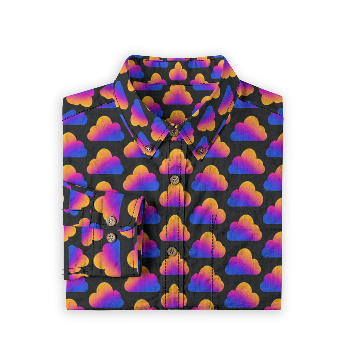 Men's Casual Lapel Long Sleeve Shirt|125GSM Cotton