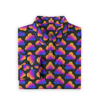 Men's Casual Lapel Long Sleeve Shirt|125GSM Cotton