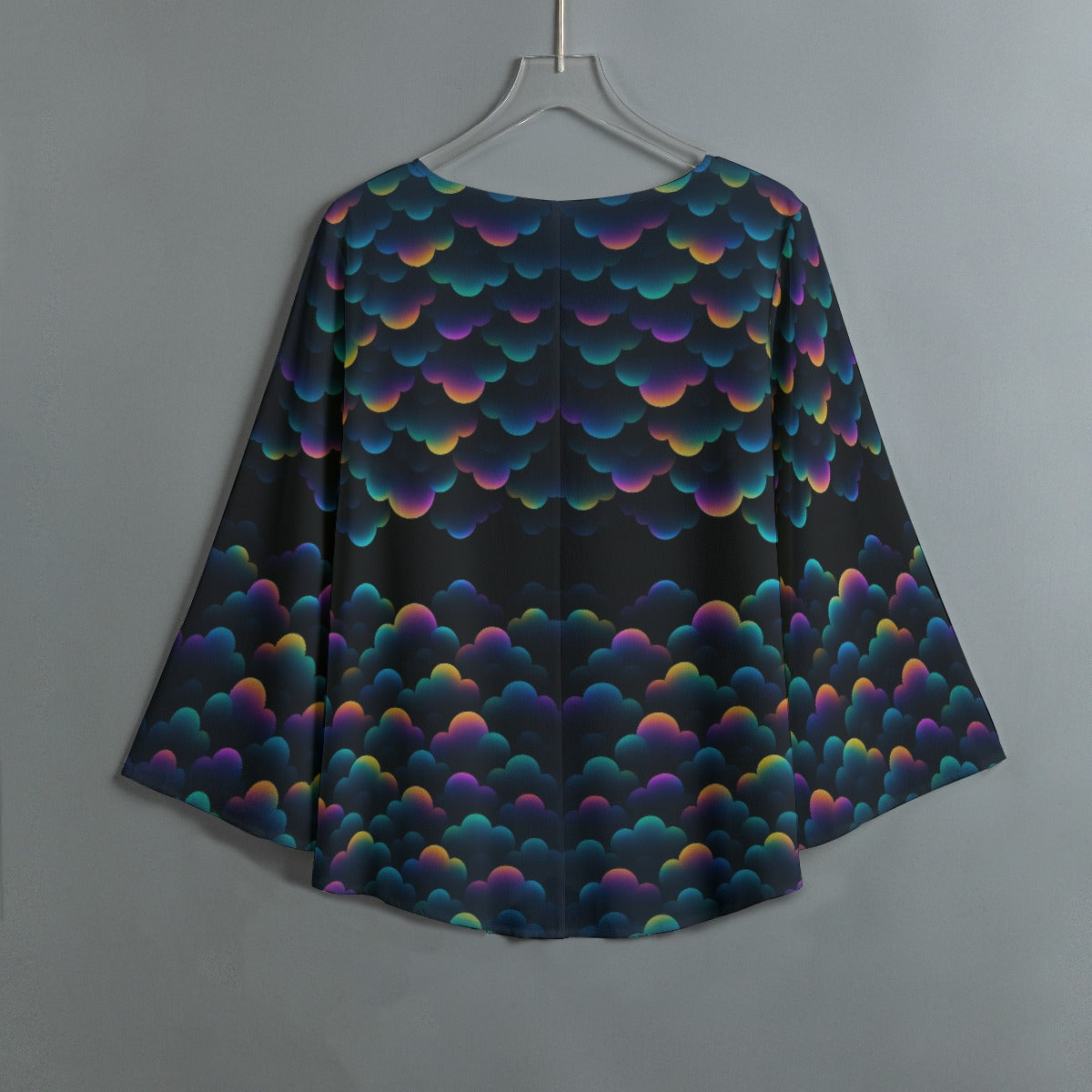 Women's V-neck T-shirt With Irregular Hem