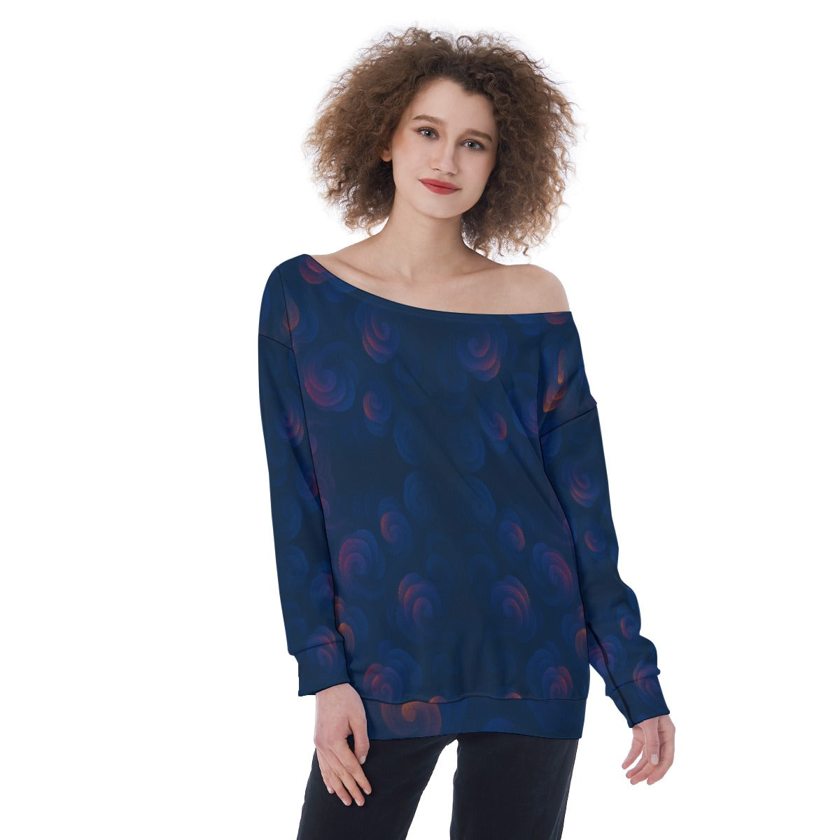 Women's Off-Shoulder Sweatshirt
