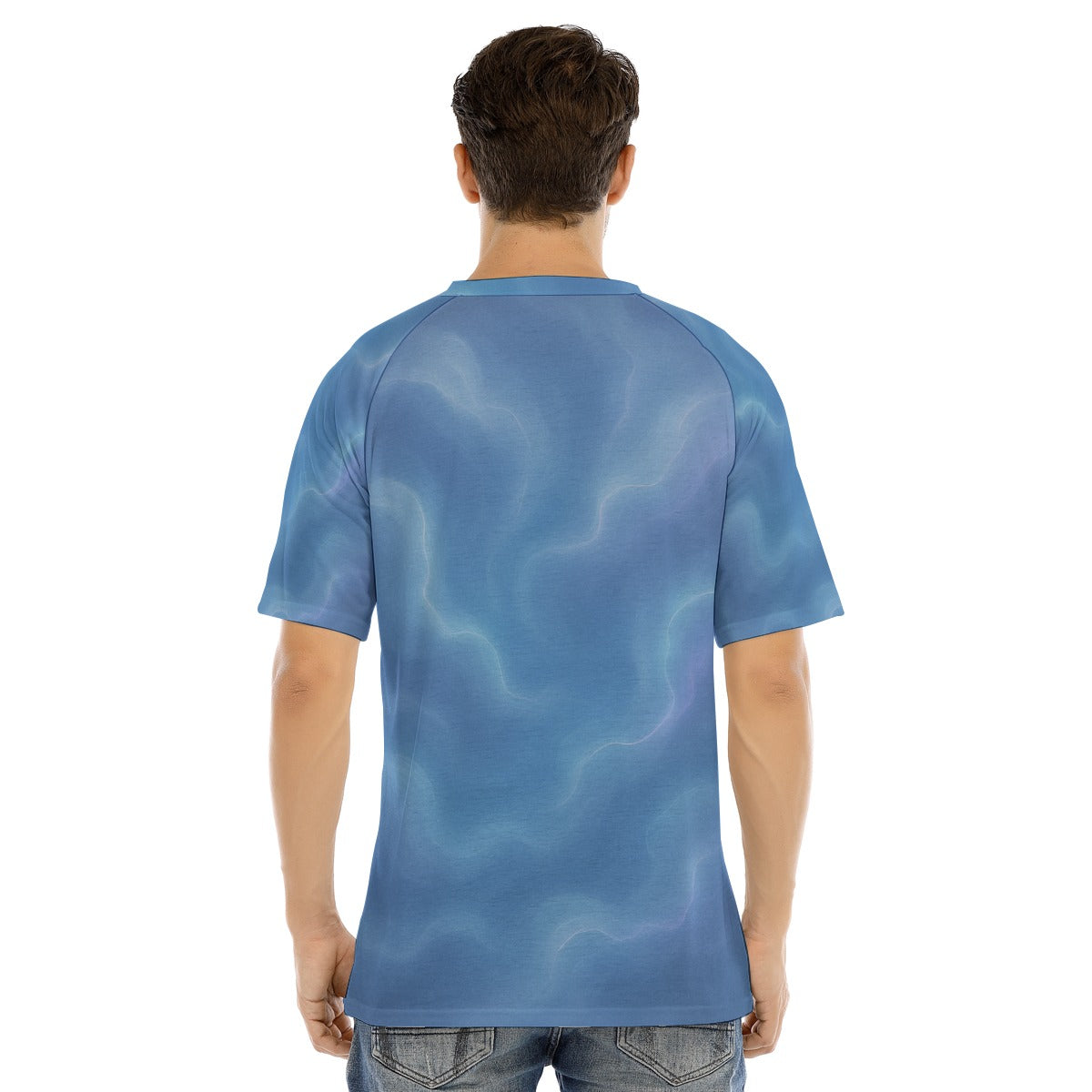 Men's Raglan Sleeve T-shirt With Button Closure