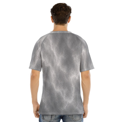 Men's Raglan Sleeve T-shirt With Button Closure