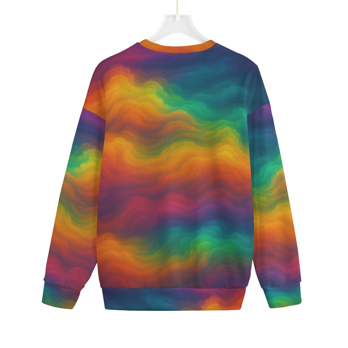 Unisex Drop-shoulder Knitted Fleece Sweater - view 2
