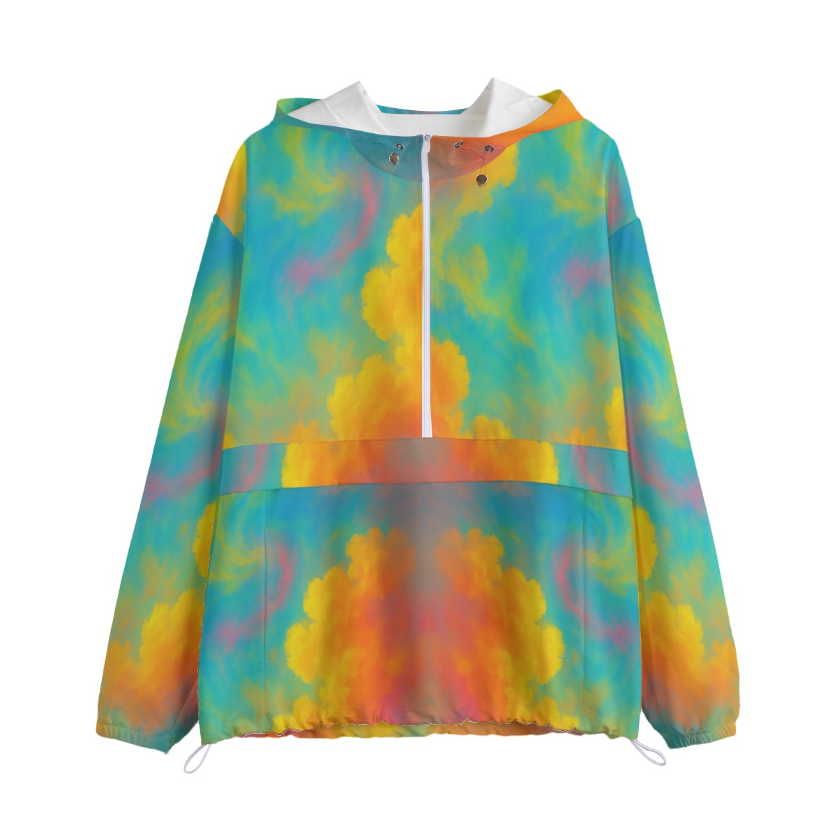 Unisex Pullover Jacket With Zipper Closure