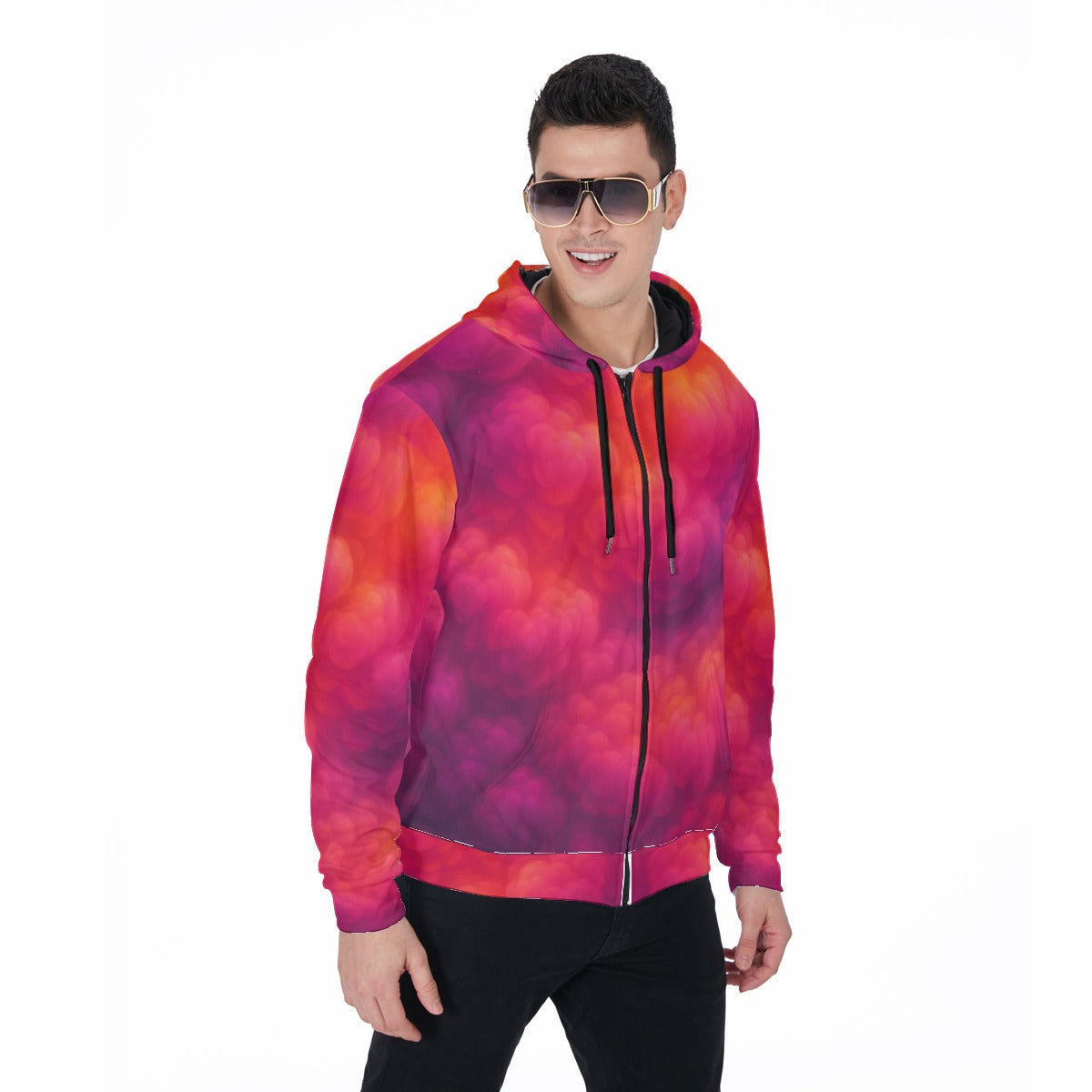 Unisex Zip Up Hoodie With Pocket