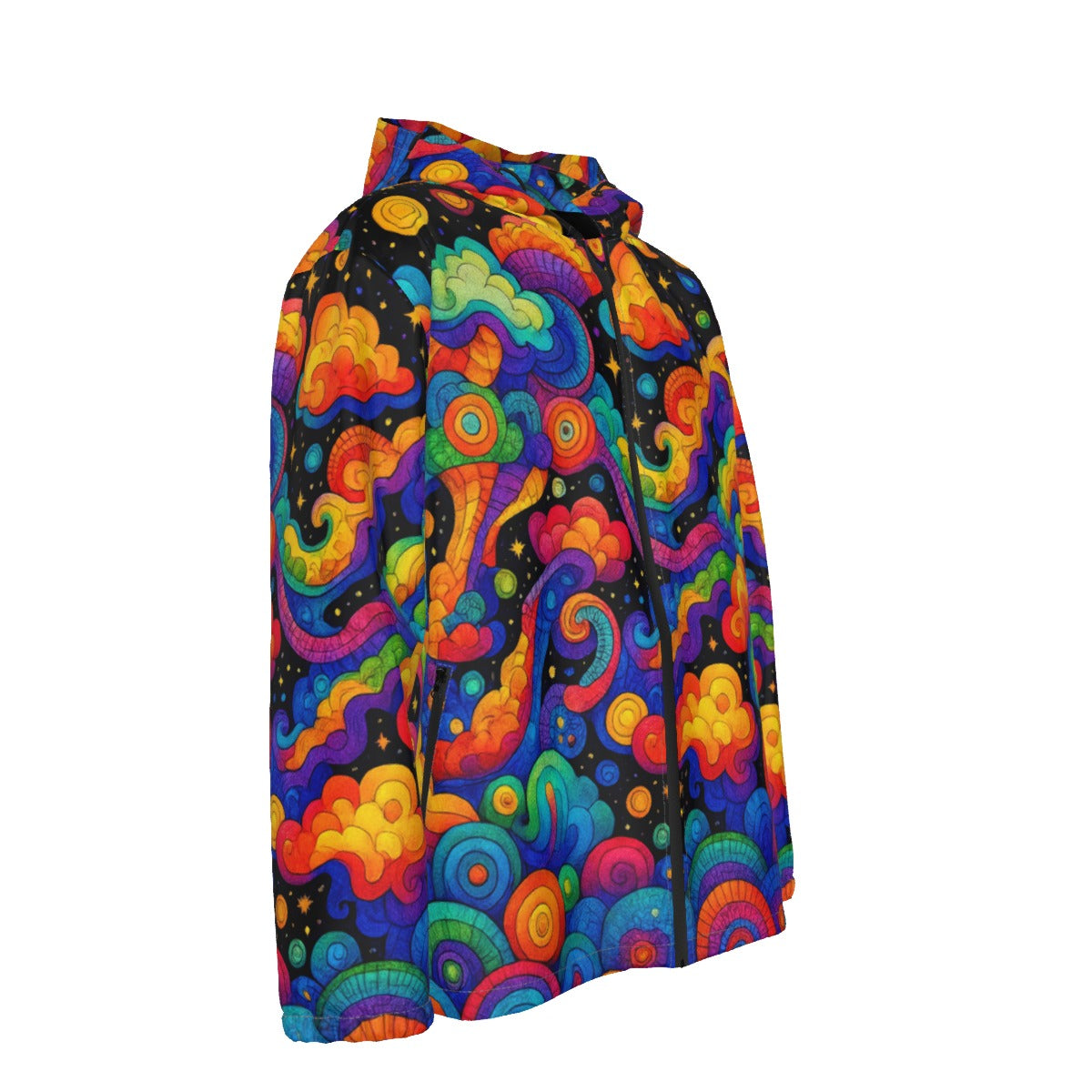 Men's Hooded Zipper Windproof Jacket