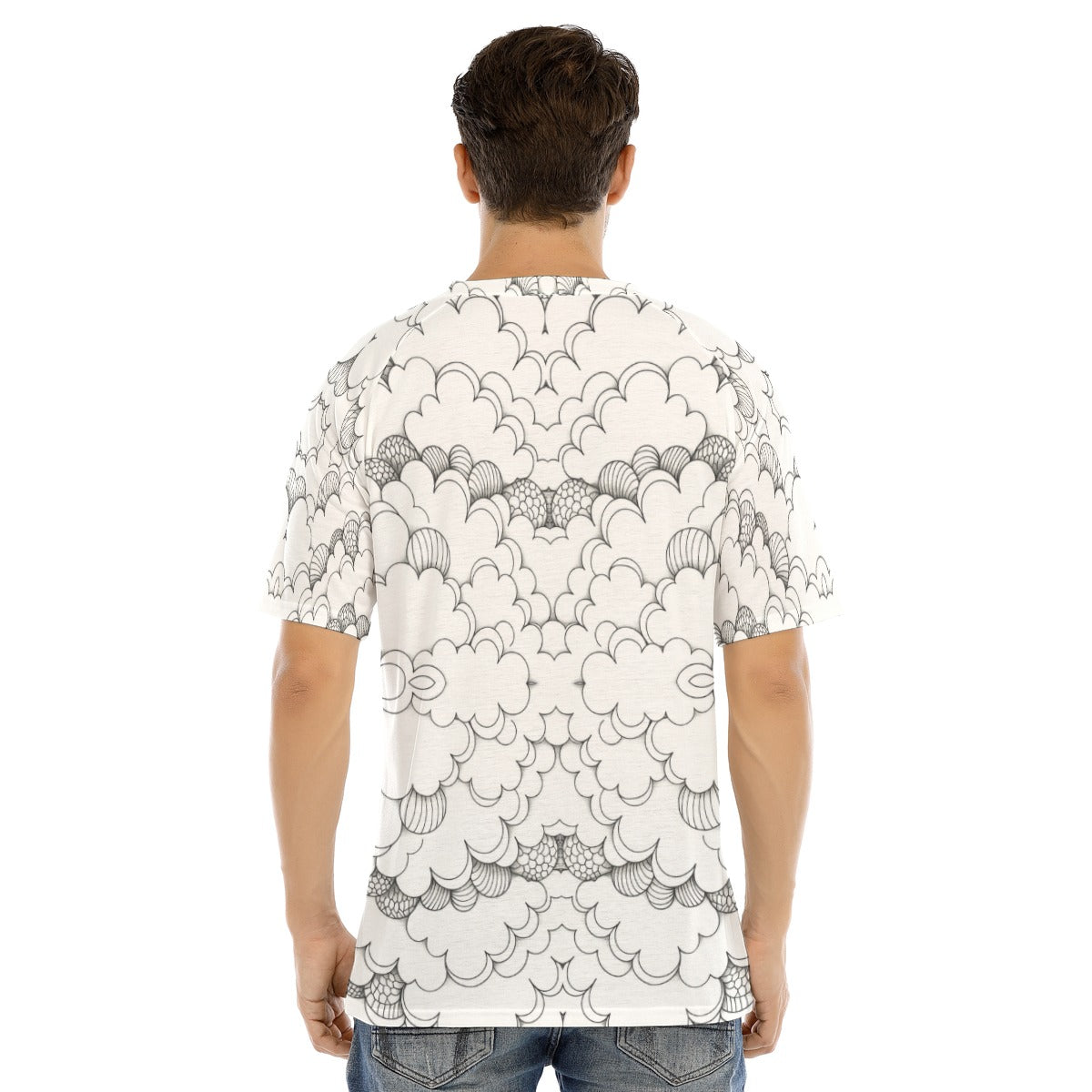 Men's Raglan Sleeve T-shirt With Button Closure