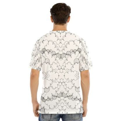 Men's Raglan Sleeve T-shirt With Button Closure