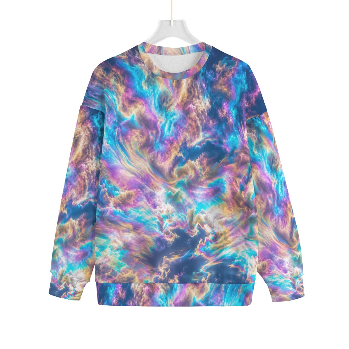 Unisex Drop-shoulder Knitted Fleece Sweater - view 1