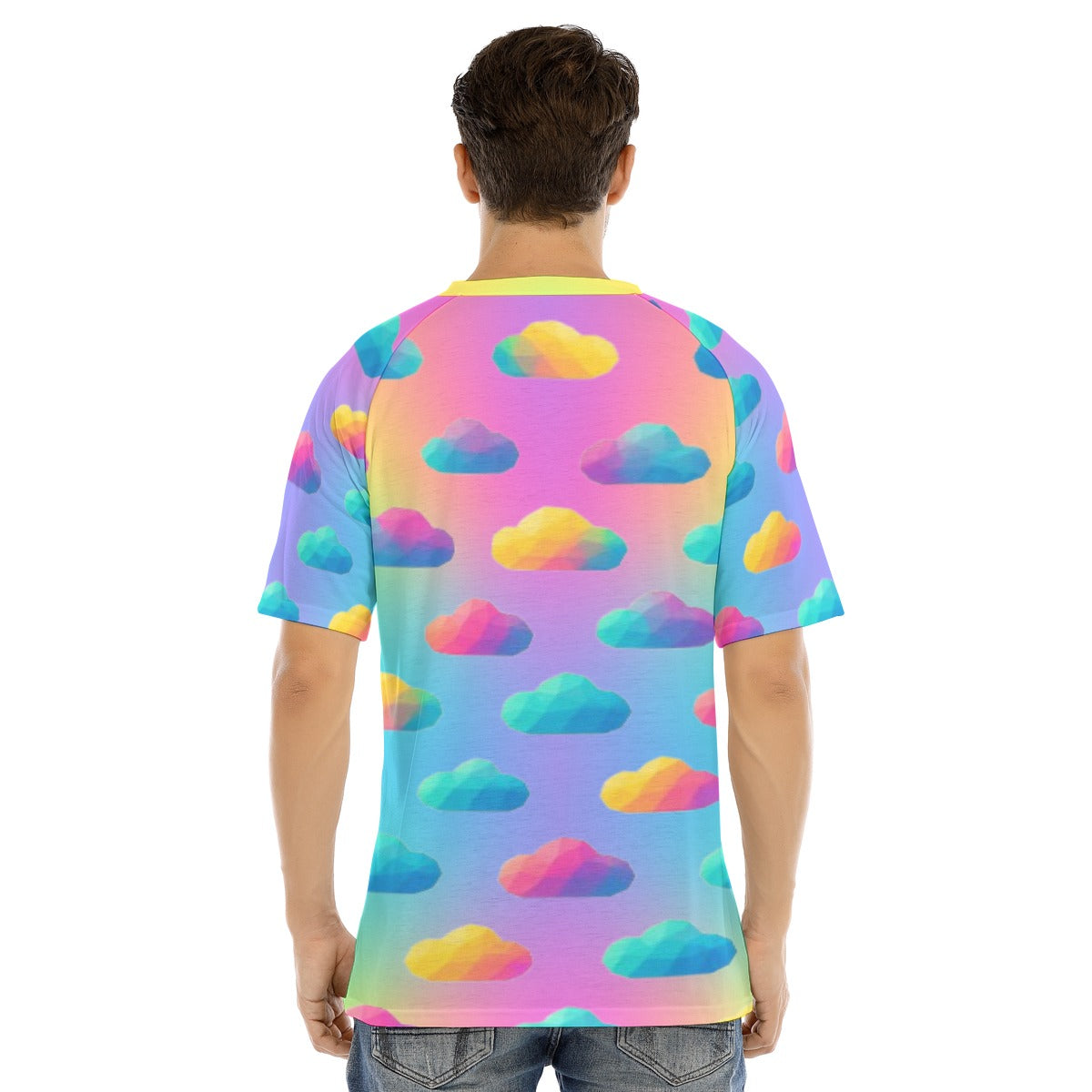 Men's Raglan Sleeve T-shirt With Button Closure