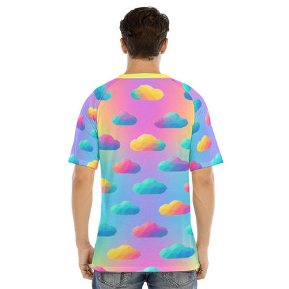 Men's Raglan Sleeve T-shirt With Button Closure