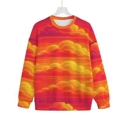 Unisex Drop-shoulder Knitted Fleece Sweater - view 1