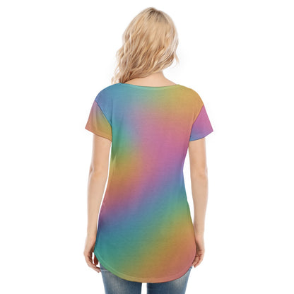 Women's V-neck Short Sleeve T-shirt