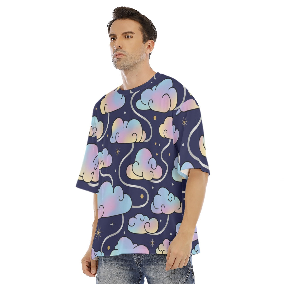 Men's Drop Shoulder T-shirt With Short Sleeve