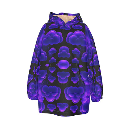 Unisex Kid's Sherpa Fleece Hoodie Blanket